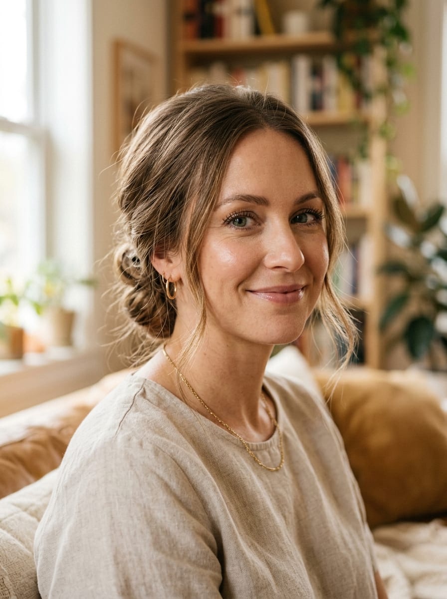 Soft Updo für lange feine Haare - Hochsteckfrisur für lange Haare